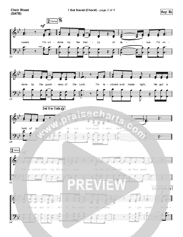 I Got Saved (Choral Anthem SATB) Choir Sheet (SATB) (Selah / Arr. Luke Gambill)