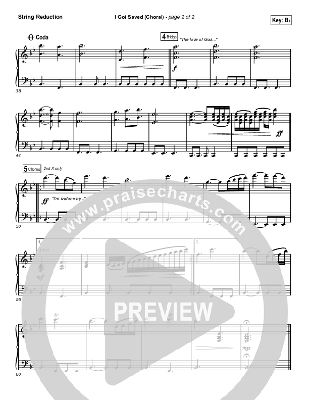 I Got Saved (Choral Anthem SATB) String Reduction (Selah / Arr. Luke Gambill)