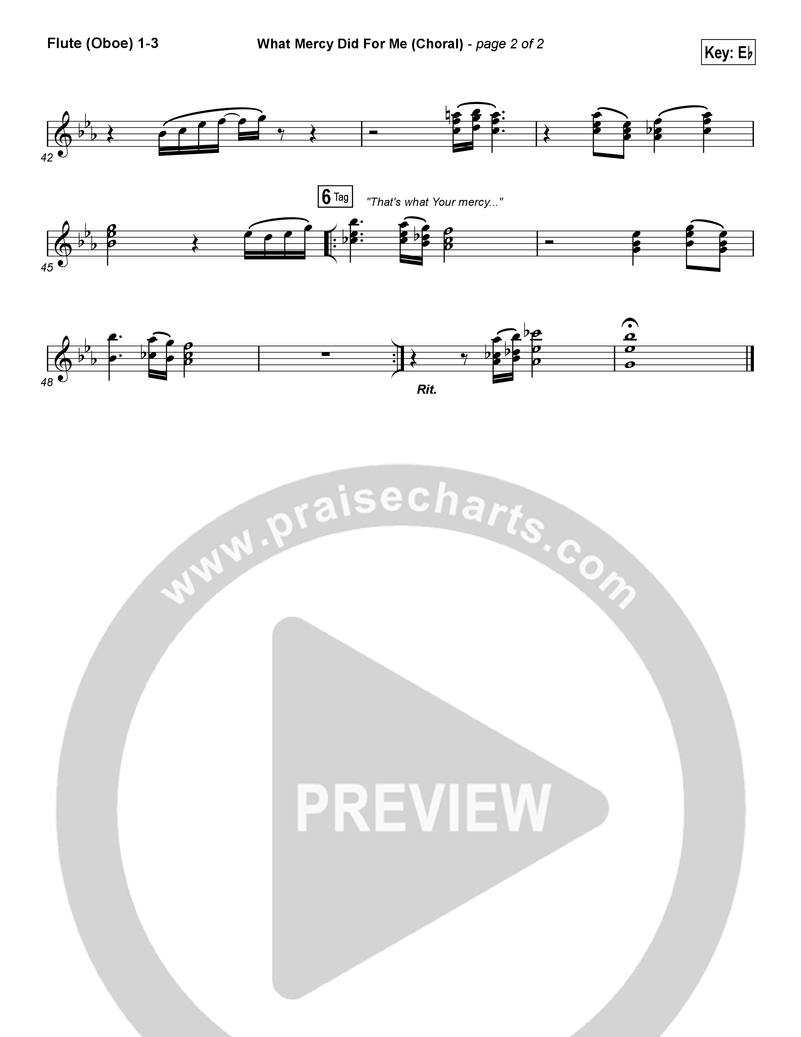 What Mercy Did For Me (Choral Anthem SATB) Wind Pack (People & Songs / Crystal Yates / Micah Tyler / Joshua Sherman / Arr. Luke Gambill)