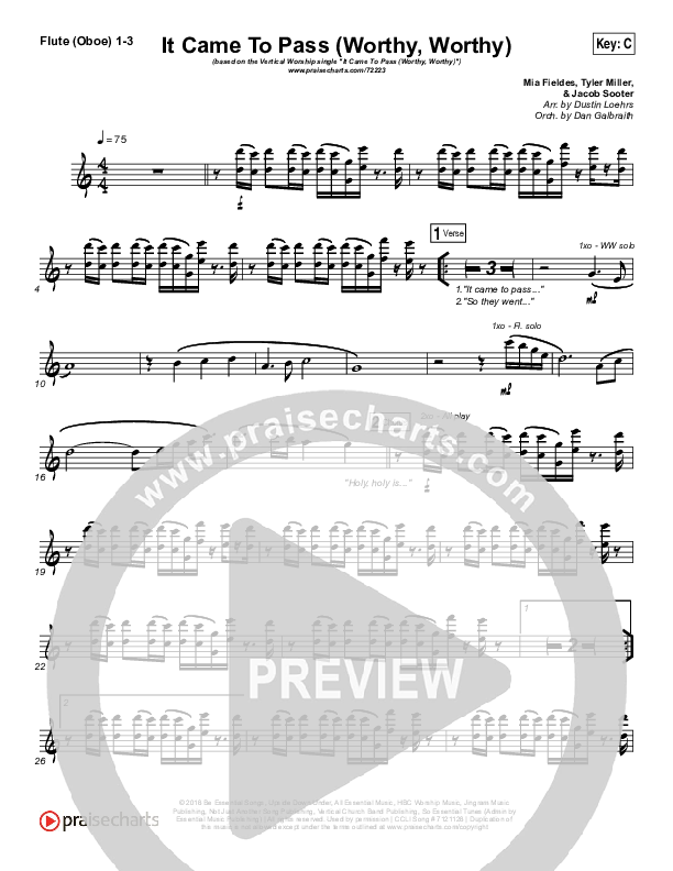 It Came To Pass (Worthy Worthy) Wind Pack (Vertical Worship)