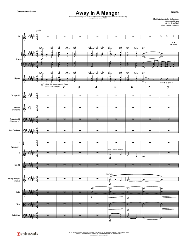 Away In A Manger Orchestration (Shane & Shane / The Worship Initiative)