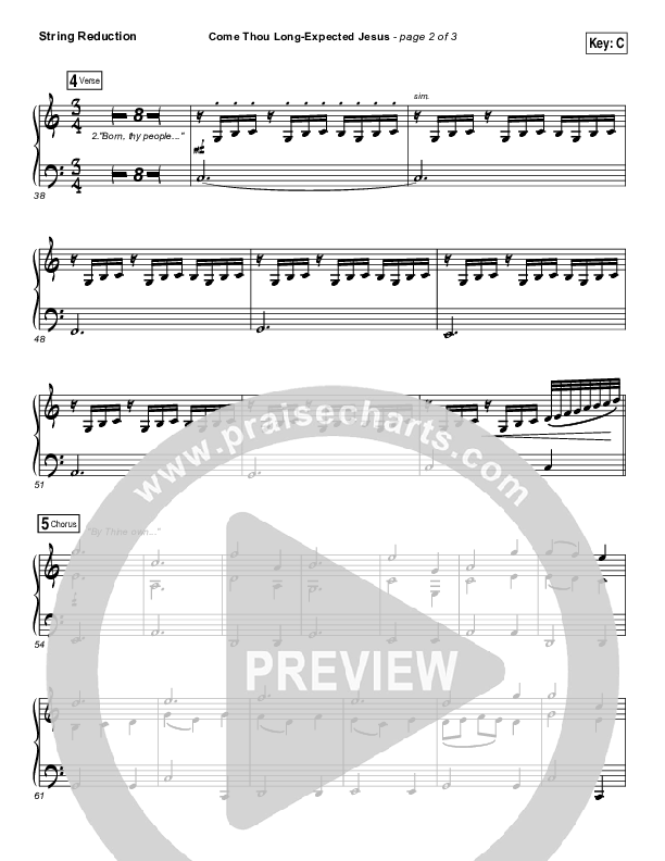 Come Thou Long Expected Jesus Synth Strings (Shane & Shane / The Worship Initiative)