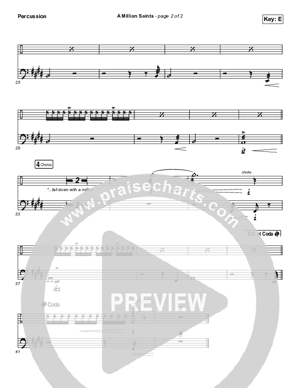 A Million Saints Percussion (Meredith Andrews)