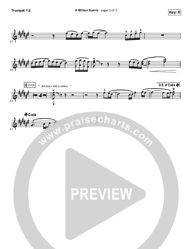 A Million Saints Brass Pack (Meredith Andrews)