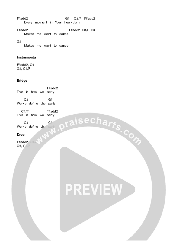 This Is How We Party Chord Chart (Equippers Worship)