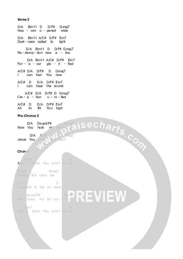 You Won’t Let Go Chords & Lyrics (Equippers Worship)