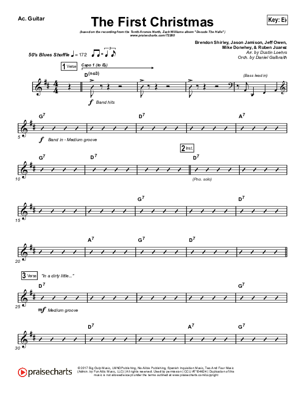 The First Christmas Acoustic Guitar (Tenth Avenue North / Zach Williams)