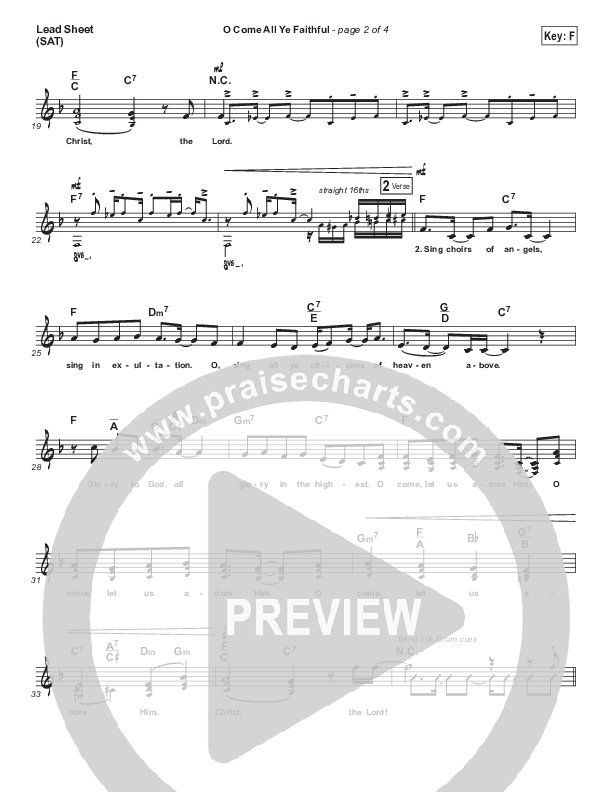 O Come All Ye Faithful Lead (SAT) (Tenth Avenue North)