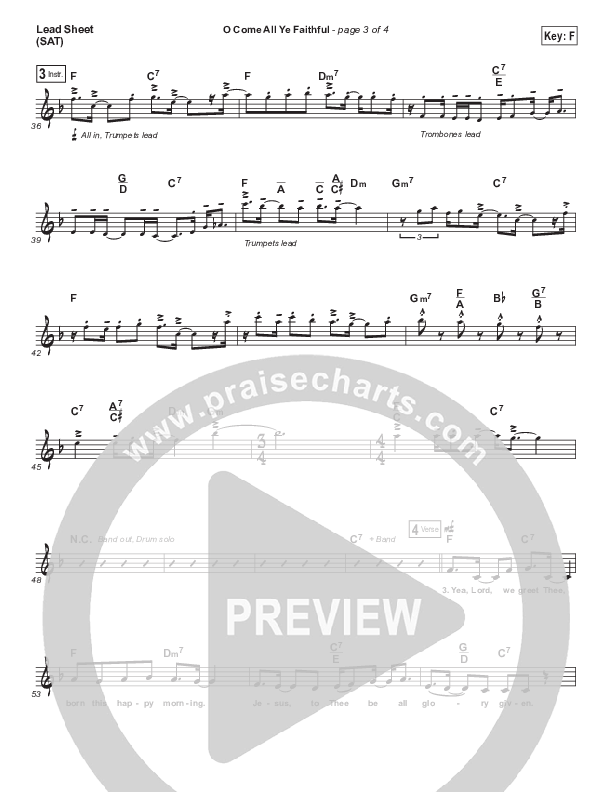 O Come All Ye Faithful Lead (SAT) (Tenth Avenue North)