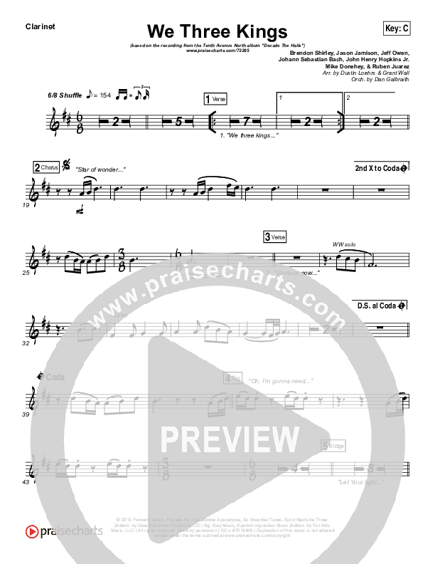 We Three Kings Wind Pack (Tenth Avenue North / Britt Nicole)