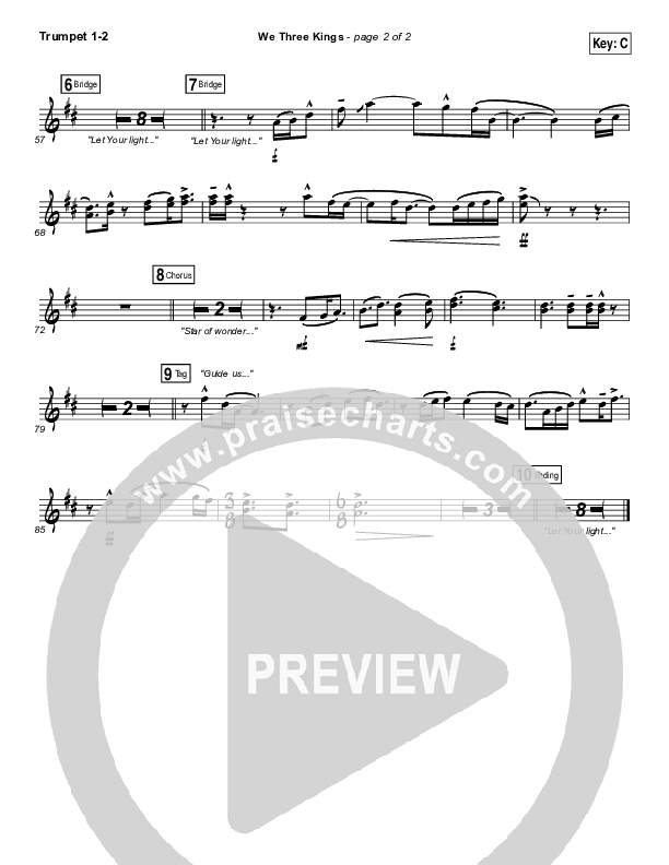 We Three Kings Trumpet 1,2 (Tenth Avenue North / Britt Nicole)