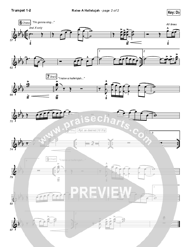 Raise A Hallelujah Trumpet 1,2 (Bethel Music / Melissa Helser / Jonathan David Helser)