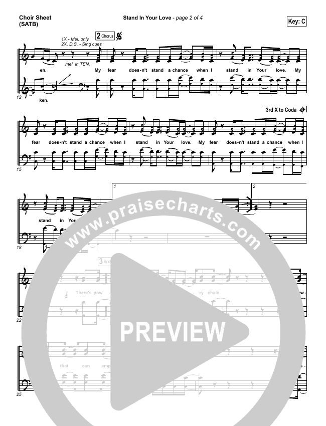 Stand In Your Love Sheet Music PDF (Bethel Music / Josh Baldwin
