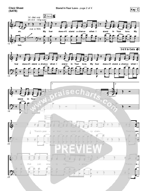 Stand In Your Love Choir Vocals (SATB) (Bethel Music / Josh Baldwin)