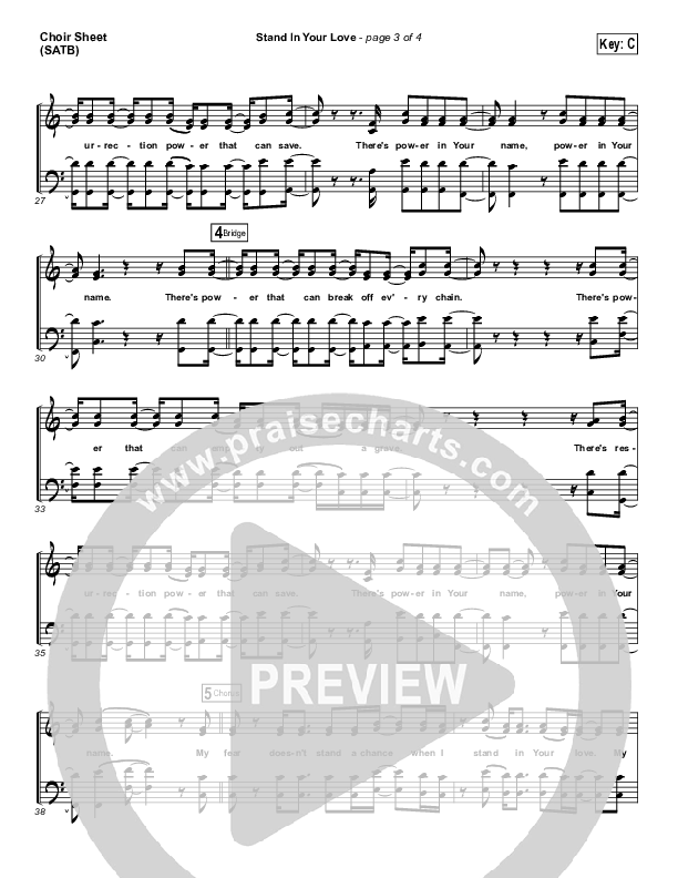 Stand In Your Love Choir Vocals (SATB) (Bethel Music / Josh Baldwin)