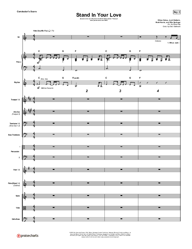 Stand In Your Love Orchestration (Bethel Music / Josh Baldwin)