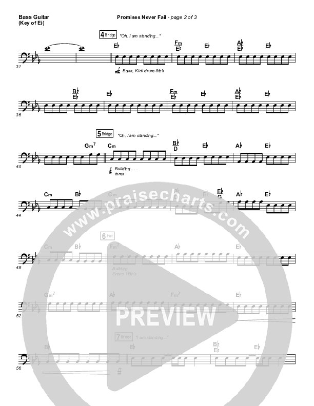 Promises Never Fail Bass Guitar (Bethel Music / Emmy Rose)