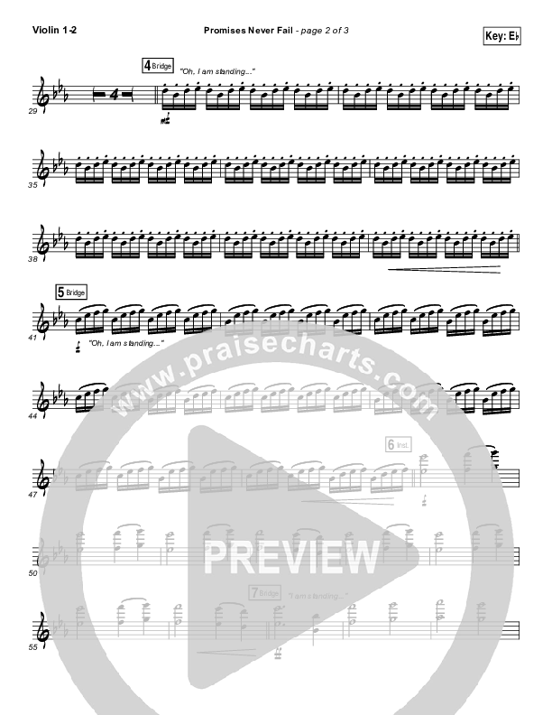 Promises Never Fail Violin 1/2 (Bethel Music / Emmy Rose)