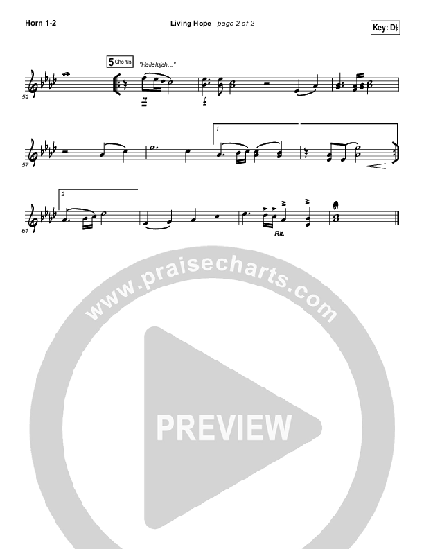 Living Hope French Horn 1/2 (Bethel Music / Brian Johnson / Jenn Johnson)