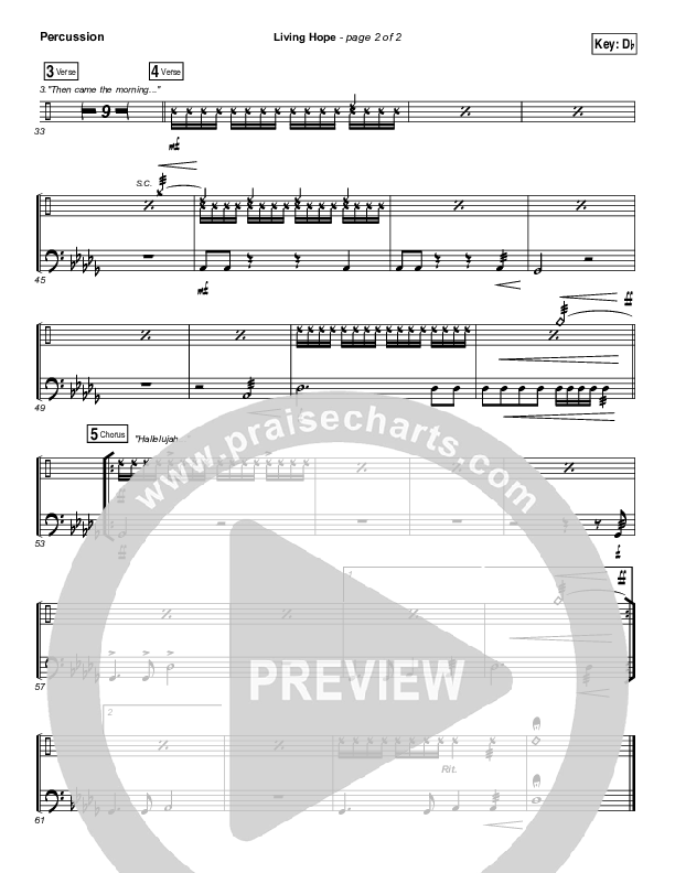 Living Hope Percussion (Bethel Music / Brian Johnson / Jenn Johnson)