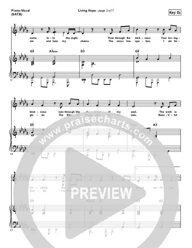 Living Hope Piano/Vocal & Lead (Bethel Music / Brian Johnson / Jenn Johnson)