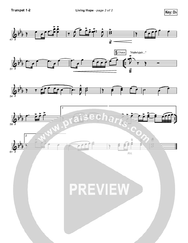 Living Hope Trumpet 1,2 (Bethel Music / Brian Johnson / Jenn Johnson)
