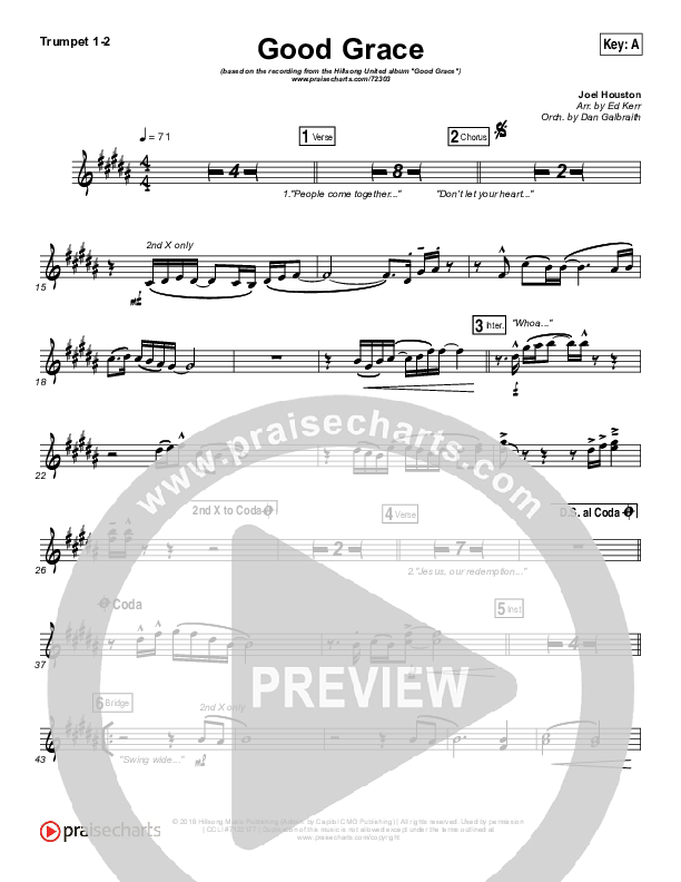 Good Grace Brass Pack (Hillsong UNITED / Joel Houston)