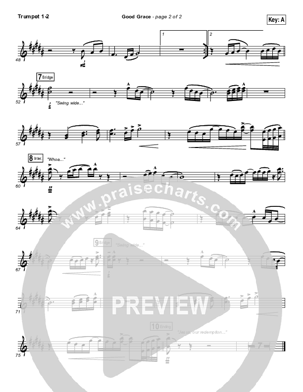 Good Grace Trumpet 1,2 (Hillsong UNITED / Joel Houston)