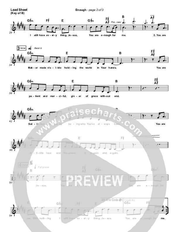 Enough Lead Sheet (Melody) (Elias Dummer)