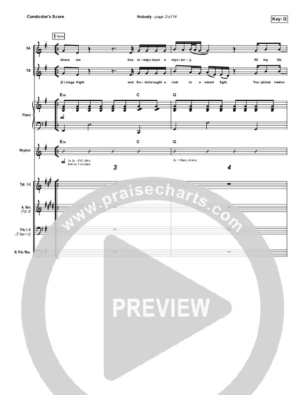 Nobody Light Orchestration (Casting Crowns / Matthew West)