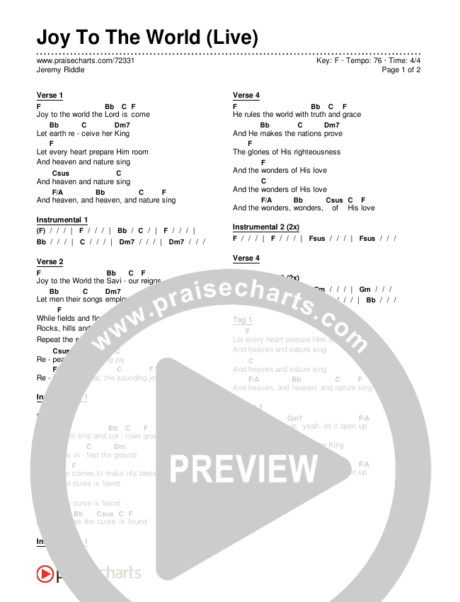 Song lyrics with guitar chords for The End Of The World