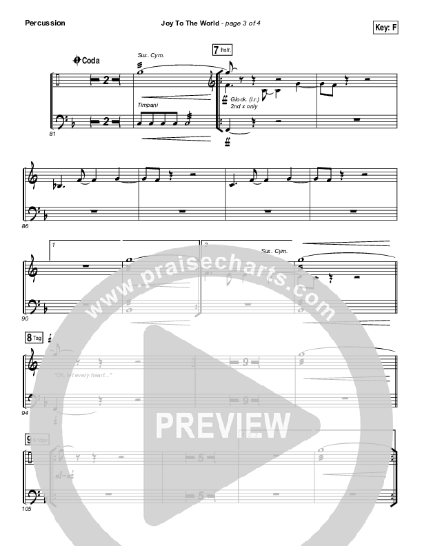 Joy To The World (Live) Percussion (Jeremy Riddle)