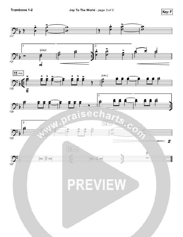 Joy To The World (Live) Trombone 1/2 (Jeremy Riddle)