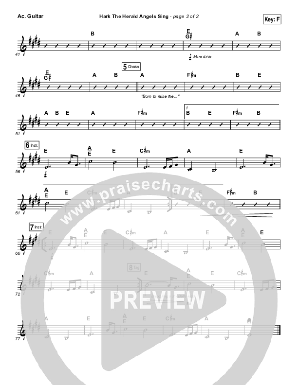 Hark The Herald Angels Sing (Live) Acoustic Guitar (Jeremy Riddle)