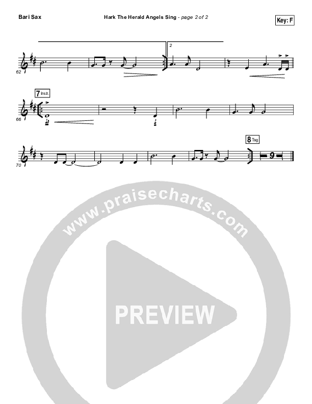 Hark The Herald Angels Sing (Live) Bari Sax (Jeremy Riddle)