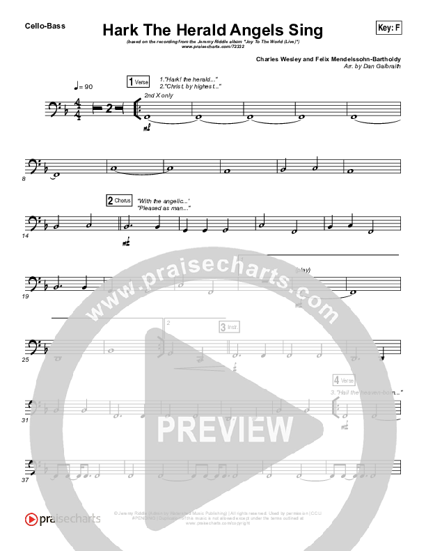 Hark The Herald Angels Sing (Live) Cello/Bass (Jeremy Riddle)