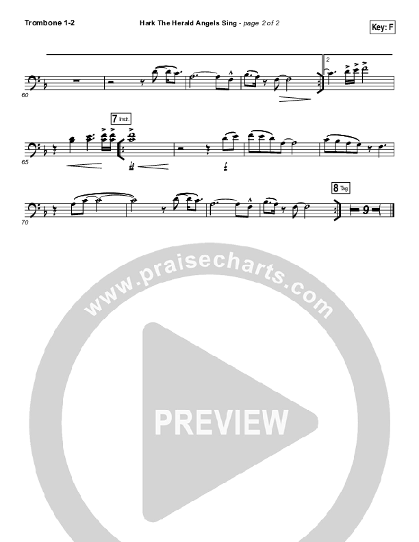 Hark The Herald Angels Sing (Live) Trombone 1/2 (Jeremy Riddle)