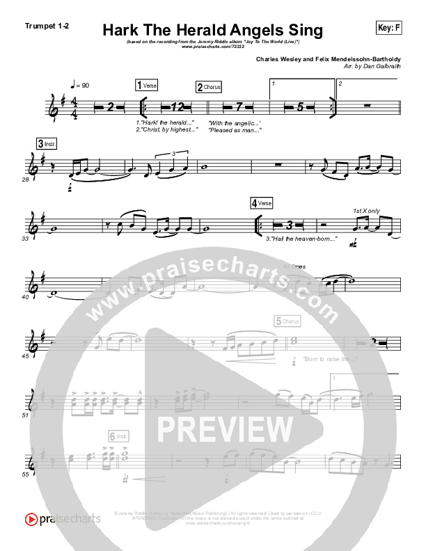 Hark The Herald Angels Sing (Live) Brass Pack (Jeremy Riddle)