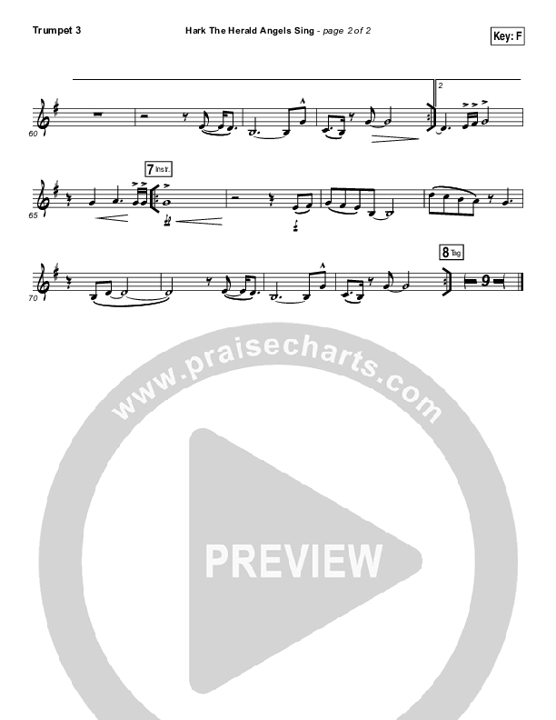 Hark The Herald Angels Sing (Live) Trumpet 3 (Jeremy Riddle)