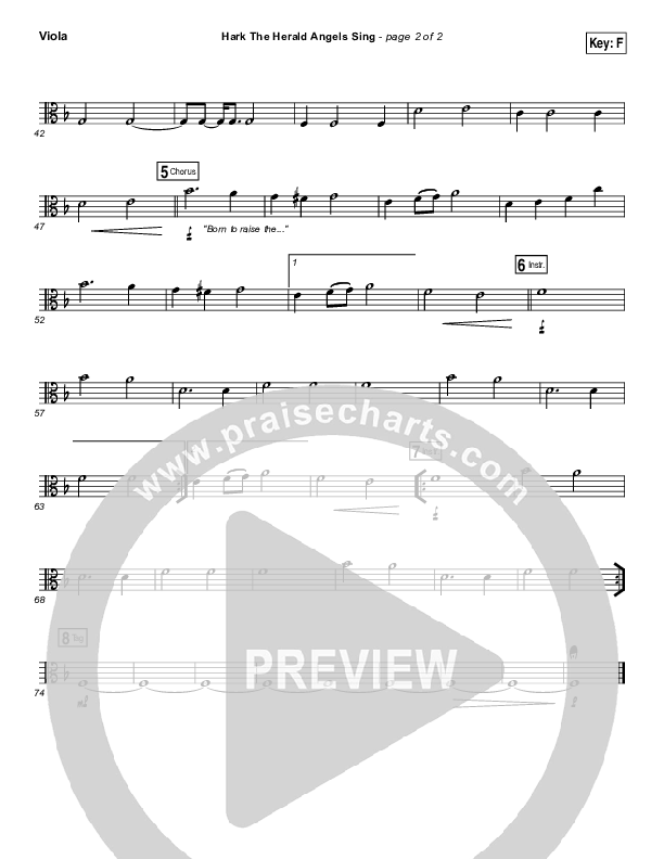 Hark The Herald Angels Sing (Live) Viola (Jeremy Riddle)