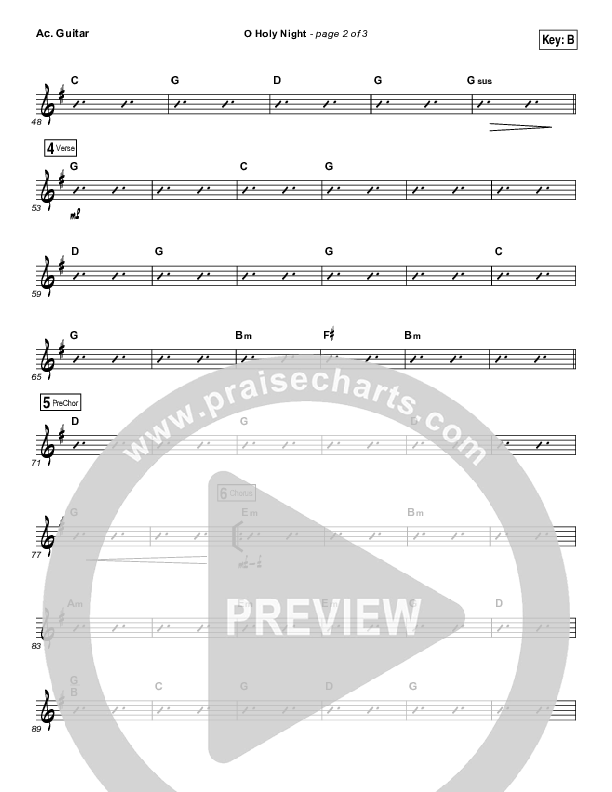 O Holy Night (Live) Acoustic Guitar (Jeremy Riddle)