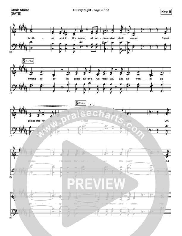 O Holy Night (Live) Choir Vocals (SATB) (Jeremy Riddle)