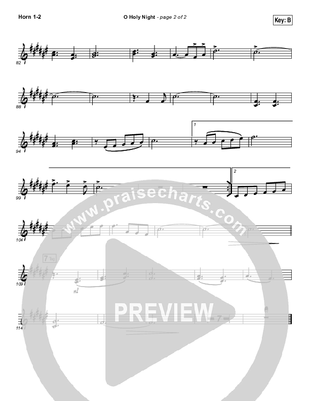 O Holy Night (Live) French Horn 1/2 (Jeremy Riddle)