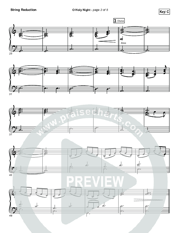 O Holy Night (Live) String Reduction (Jeremy Riddle)