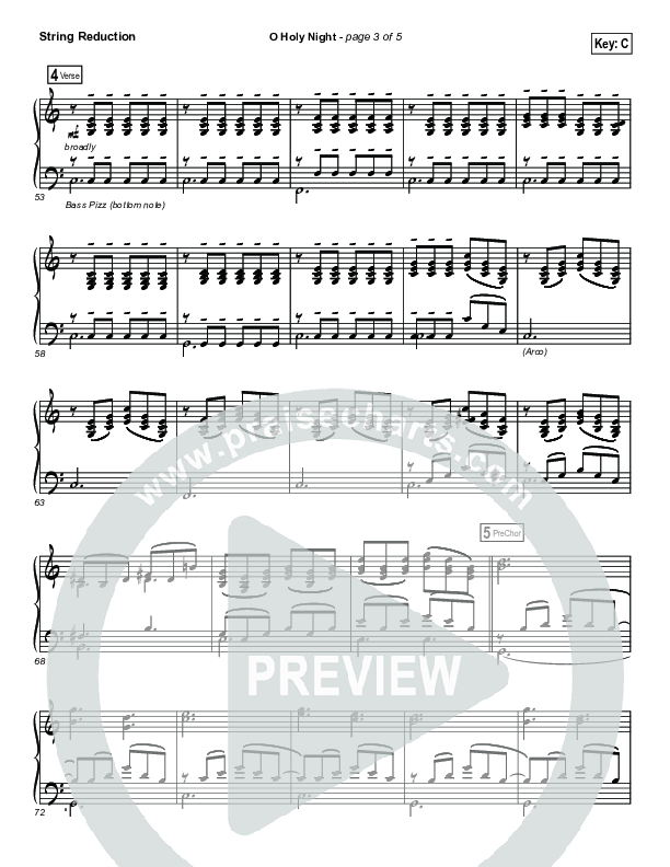 O Holy Night (Live) String Reduction (Jeremy Riddle)