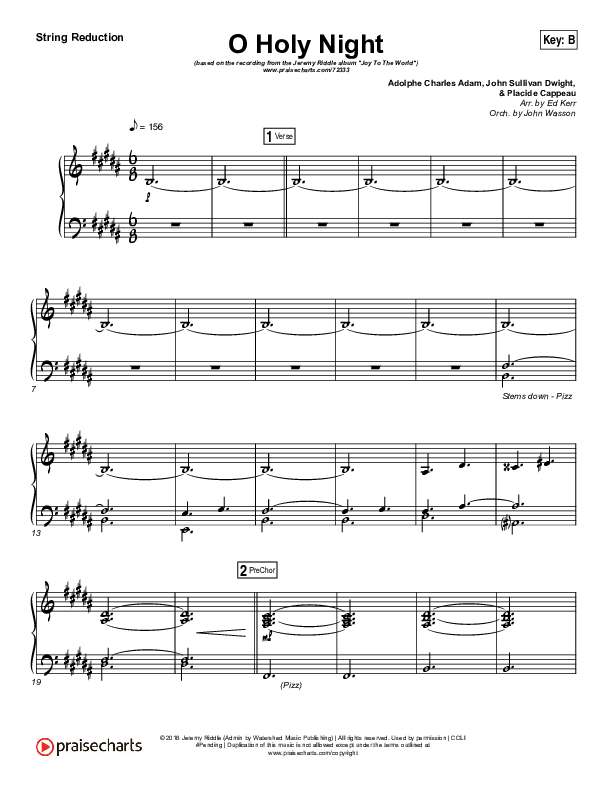 O Holy Night (Live) String Pack (Jeremy Riddle)