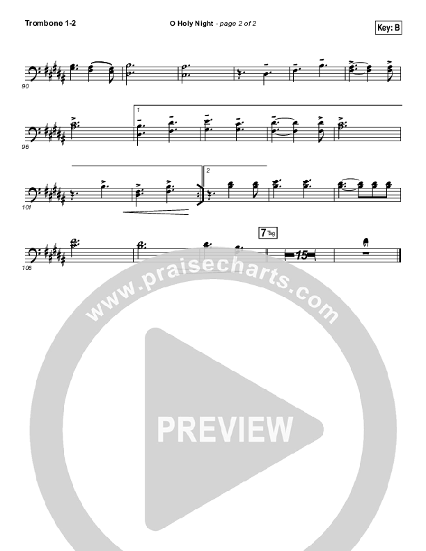 O Holy Night (Live) Trombone 1/2 (Jeremy Riddle)