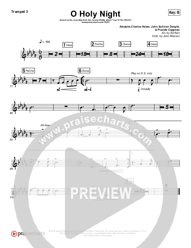 O Holy Night (Live) Trumpet 3 (Jeremy Riddle)