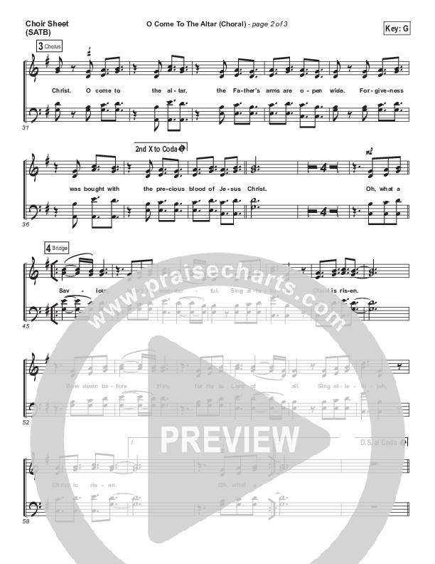 O Come To The Altar (Choral Anthem SATB) Choir Sheet (SATB) (Elevation Worship / Arr. Luke Gambill)