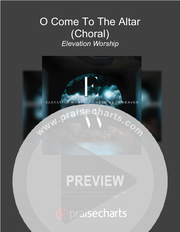 O Come To The Altar (Choral Anthem SATB) Orchestration (Elevation Worship / Arr. Luke Gambill)